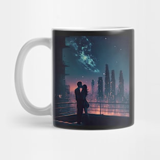 Kiss on a Roof #3 Mug